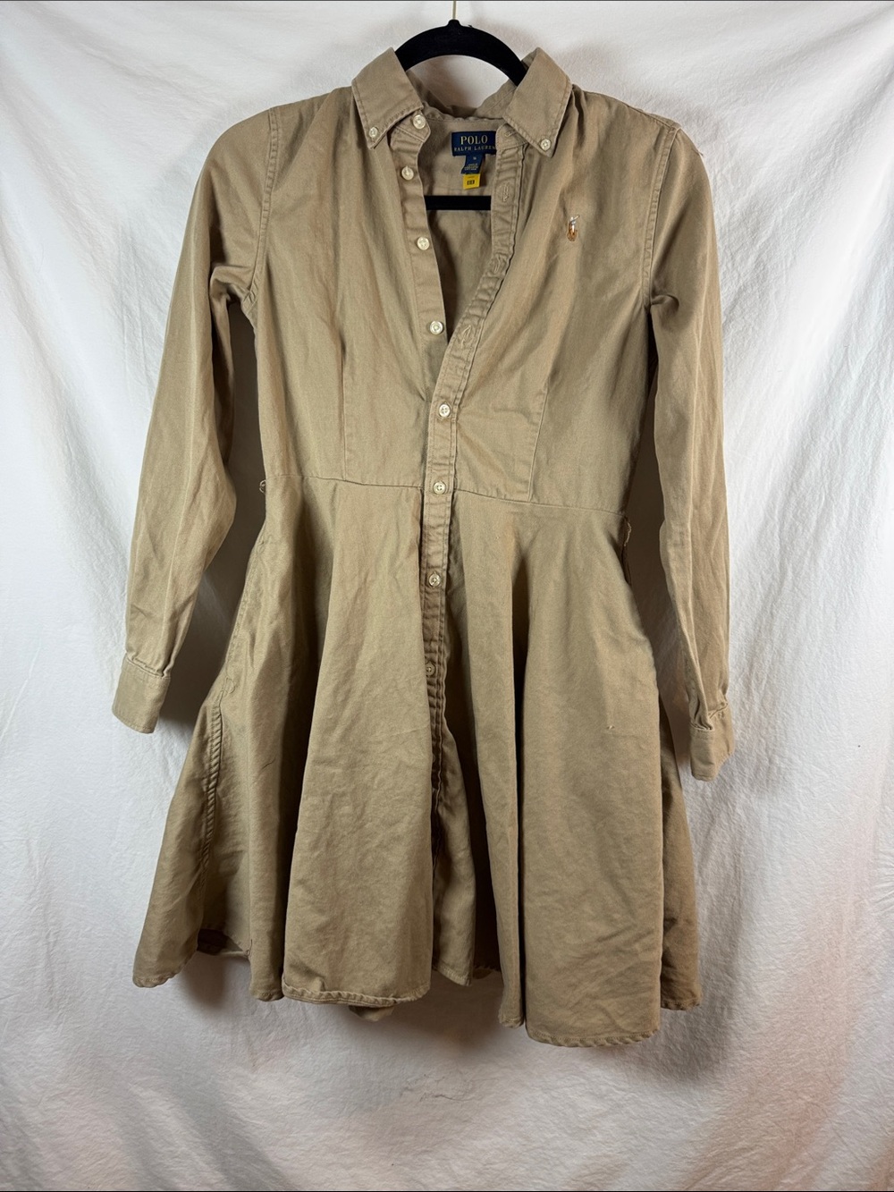 Polo Ralph Lauren Shirtdress 100% Cotton Youth 16